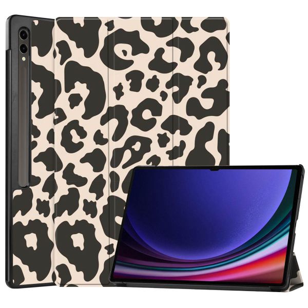 imoshion Coque tablette Design Trifold Samsung Galaxy Tab S9 Ultra - Leopard