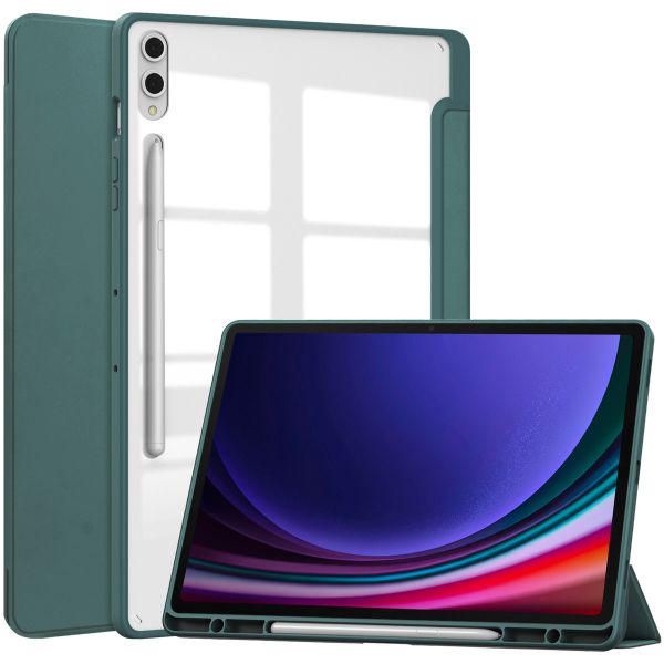 imoshion Coque tablette rigide Trifold Samsung Galaxy Tab S9 Plus 12.4 pouces - Vert