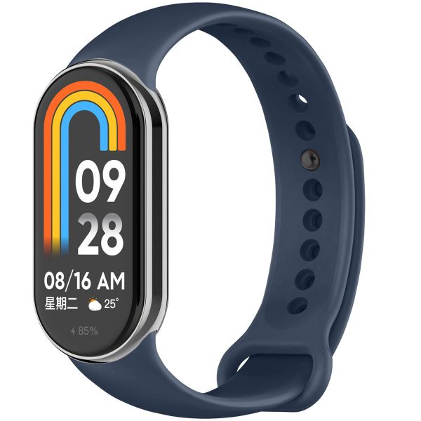 iMoshion Bracelet en silicone Xiaomi Smart Band 8 - Bleu foncé