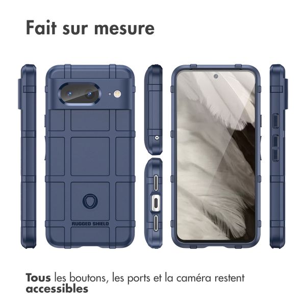 imoshion Coque Arrière Rugged Shield Google Pixel 8 - Bleu foncé