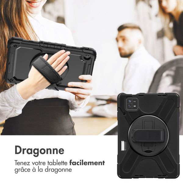 iMoshion Coque tablette avec dragonne Xiaomi Pad 6 / 6 Pro - Noir