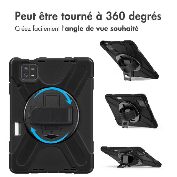 iMoshion Coque tablette avec dragonne Xiaomi Pad 6 / 6 Pro - Noir