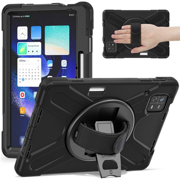 iMoshion Coque tablette avec dragonne Xiaomi Pad 6 / 6 Pro - Noir