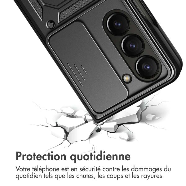 iMoshion Coque Arrière Rugged avec anneau Samsung Galaxy Z Fold 5 - Noir