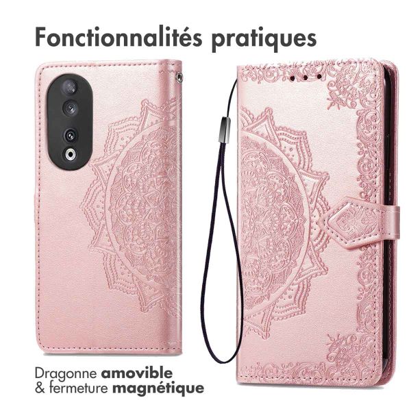 iMoshion Etui de téléphone portefeuille Mandala Honor 90 - Rose Dorée