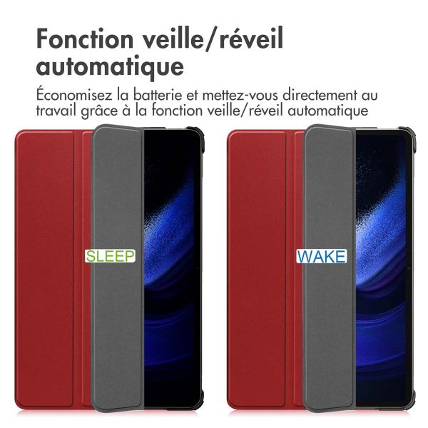 iMoshion Coque tablette Trifold Xiaomi Pad 6 / 6 Pro - Rouge