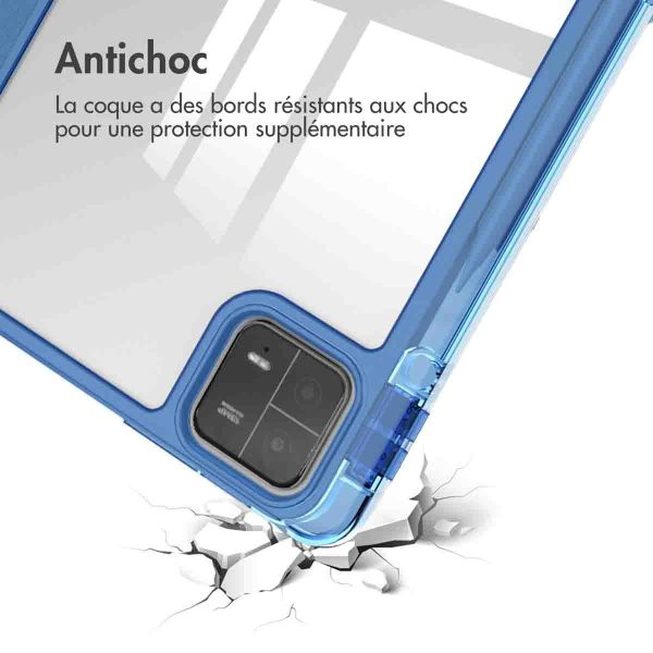 imoshion Coque tablette rigide Trifold Xiaomi Pad 6 / 6 Pro - Bleu