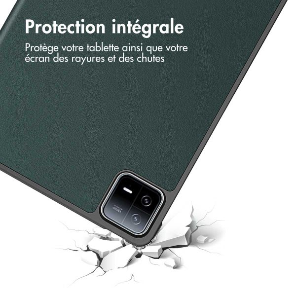 iMoshion Coque tablette Trifold Xiaomi Pad 6 / 6 Pro - Vert foncé