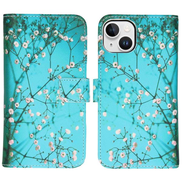 imoshion Design Softcase Bookcase iPhone 15 - Blossom