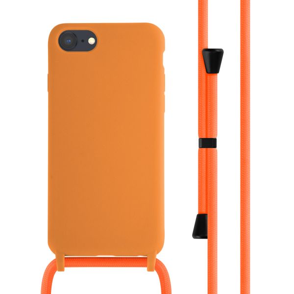 imoshion ﻿Coque en silicone avec cordon iPhone SE (2022 / 2020) / 8 / 7 - Orange