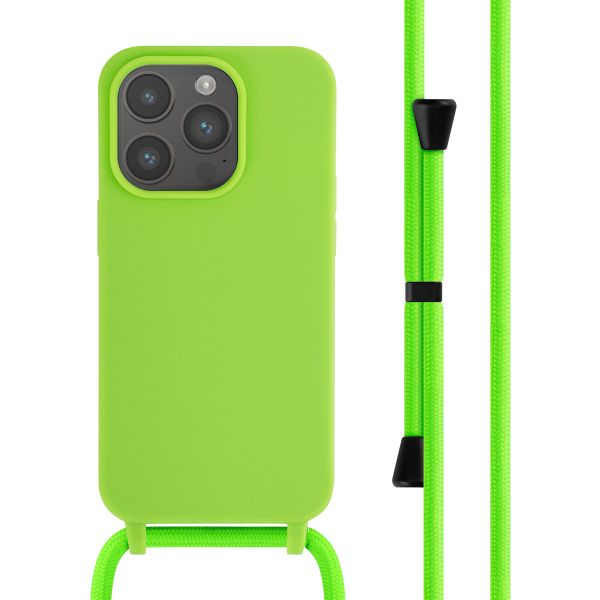 imoshion ﻿Coque en silicone avec cordon iPhone 14 Pro - Vert Fluo