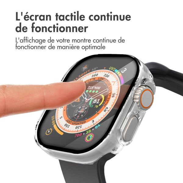 imoshion Coque rigide à couverture complète Apple Watch Ultra / Ultra 2 - 49 mm - Transparent