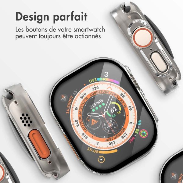 imoshion Coque rigide à couverture complète Apple Watch Ultra / Ultra 2 - 49 mm - Transparent