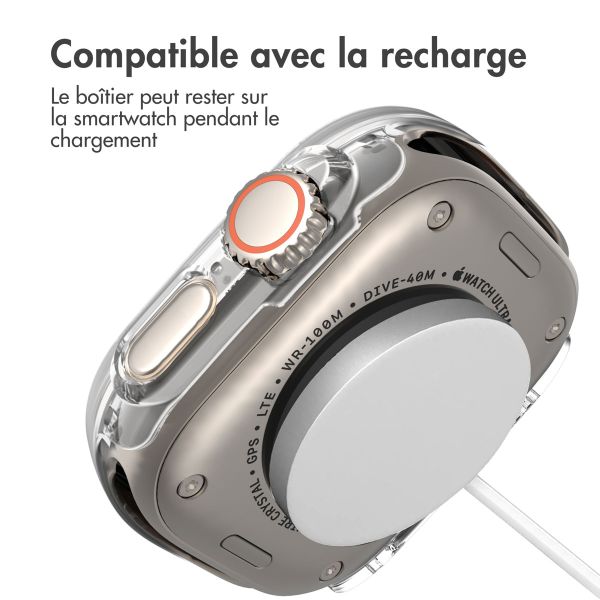 imoshion Coque rigide à couverture complète Apple Watch Ultra / Ultra 2 - 49 mm - Transparent