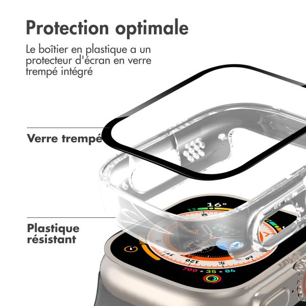 imoshion Coque rigide à couverture complète Apple Watch Ultra / Ultra 2 - 49 mm - Transparent