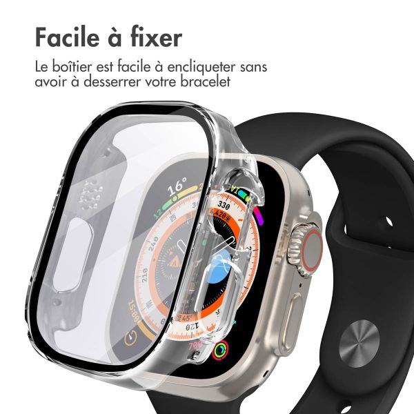 imoshion Coque rigide à couverture complète Apple Watch Ultra / Ultra 2 - 49 mm - Transparent