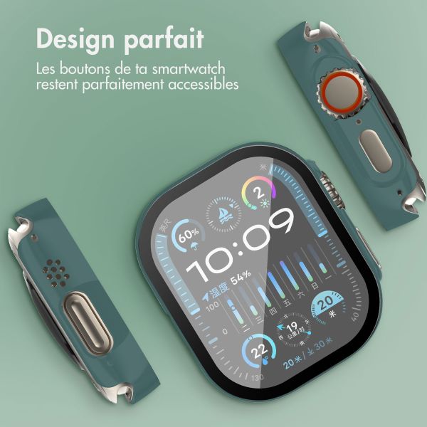 imoshion Coque rigide à couverture complète Apple Watch Ultra / Ultra 2 - 49 mm - Vert foncé