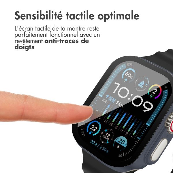 imoshion Coque rigide à couverture complète Apple Watch Ultra / Ultra 2 - 49 mm - Bleu foncé