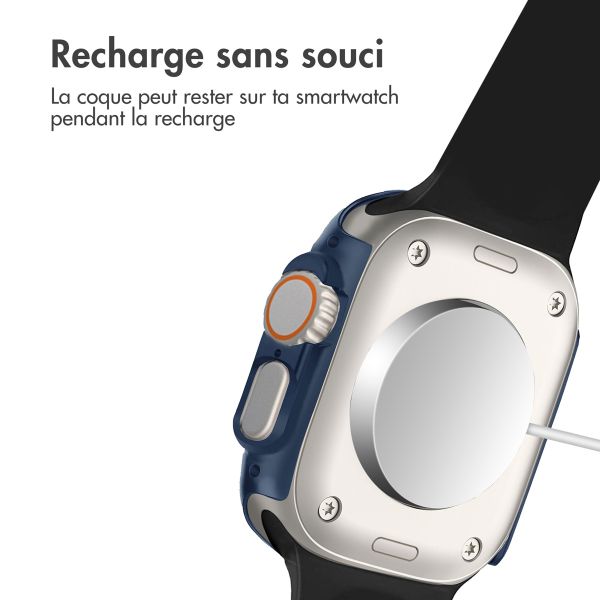 imoshion Coque rigide à couverture complète Apple Watch Ultra / Ultra 2 - 49 mm - Bleu foncé