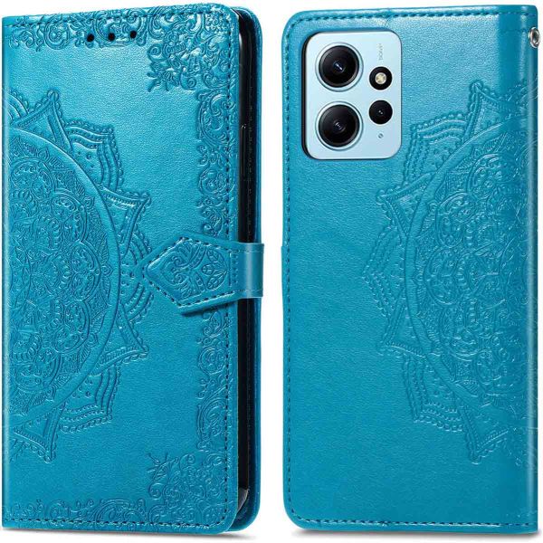 iMoshion Etui de téléphone portefeuille Mandala Xiaomi Redmi Note 12 (4G) - Turquoise