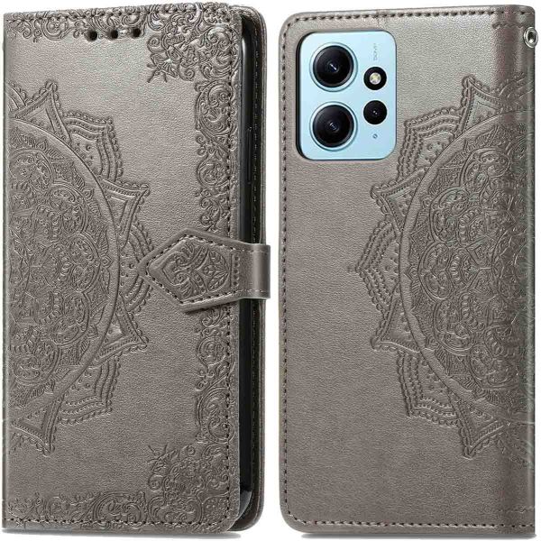 iMoshion Etui de téléphone portefeuille Mandala Xiaomi Redmi Note 12 (4G) - Gris