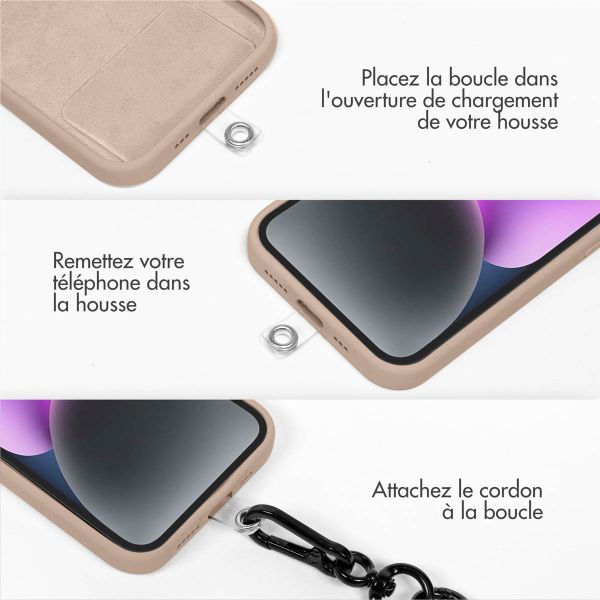 imoshion ﻿Cordon de téléphone universel taille unique - 10 mm d'épaisseur - Beige