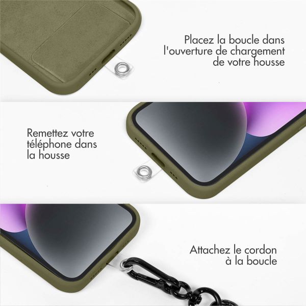 imoshion ﻿Cordon de téléphone universel taille unique - 10 mm d'épaisseur - Vert mousse