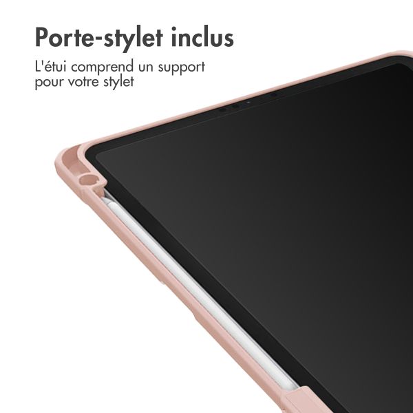 iMoshion Coque tablette rigide Trifold iPad Air 11 pouces (2024) M2 / Air 5 (2022) / Air 4 (2020) - Rose