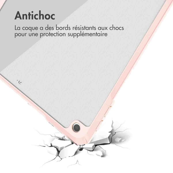 imoshion Coque tablette rigide Trifold iPad 9 (2021) 10.2 pouces / iPad 8 (2020) 10.2 pouces / iPad 7 (2019) 10.2 pouces - Rose