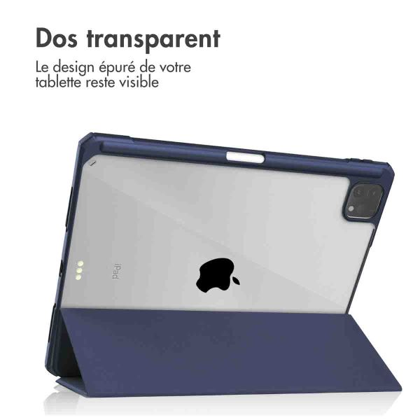 imoshion Coque tablette rigide Trifold iPad Pro 11 (2018/2020/2021/2022) - Bleu foncé