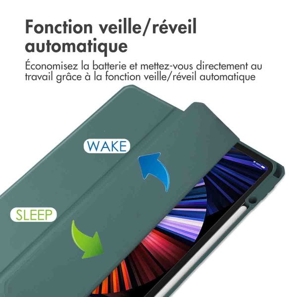 imoshion Coque tablette rigide Trifold iPad Pro 12.9 (2018/2020/2021/2022) - Vert