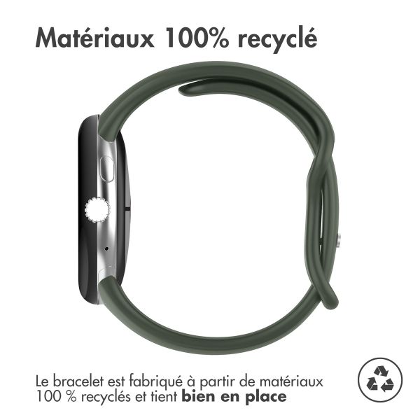 imoshion Bracelet en silicone Google Pixel Watch / Watch 2 / Watch 3 (41 mm) - Taille L - Vert foncé