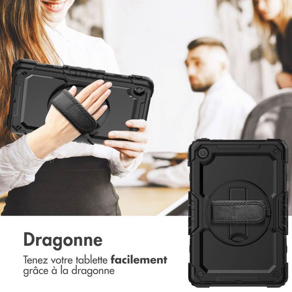 imoshion Coque tablette avec dragonne et bandoulière Lenovo M10 Plus (3rd gen) - Noir