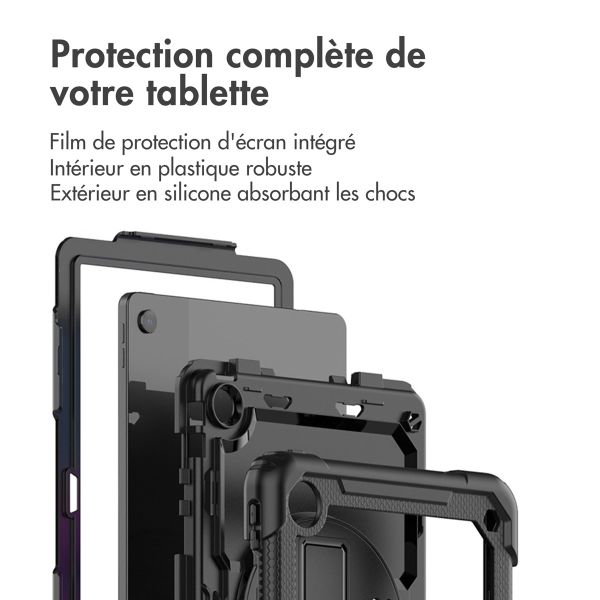 imoshion Coque tablette avec dragonne et bandoulière Lenovo M10 Plus (3rd gen) - Noir