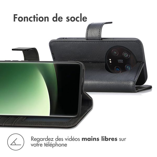 imoshion Étui de téléphone portefeuille Luxe Xiaomi 13 Ultra - Noir