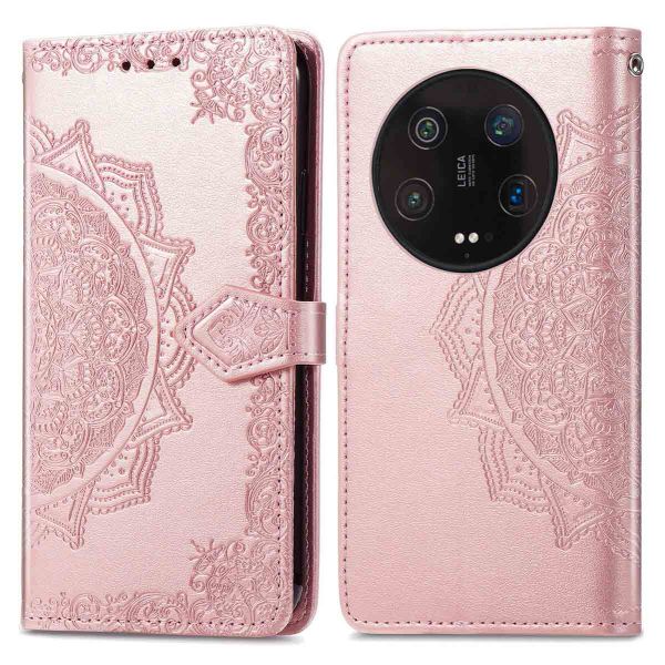 imoshion Etui de téléphone portefeuille Mandala Xiaomi 13 Ultra - Rose Dorée