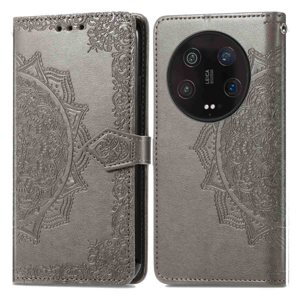 imoshion Etui de téléphone portefeuille Mandala Xiaomi 13 Ultra - Gris