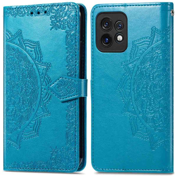 iMoshion Etui de téléphone portefeuille Mandala Motorola Edge 40 Pro - Turquoise