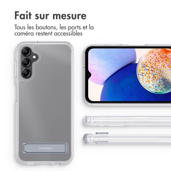 iMoshion ﻿Coque Stand Samsung Galaxy A14 (5G/4G) - Transparent