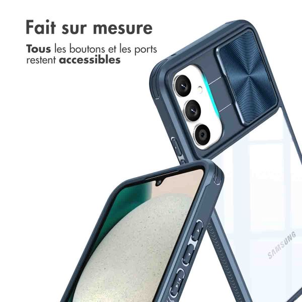 iMoshion Coque arrière Camslider Samsung Galaxy A34 (5G) - Bleu foncé