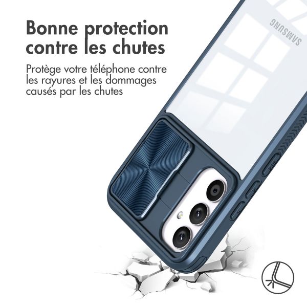 iMoshion Coque arrière Camslider Samsung Galaxy A34 (5G) - Bleu foncé