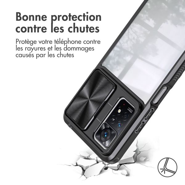 iMoshion Coque arrière Camslider Xiaomi Redmi Note 11 Pro - Noir