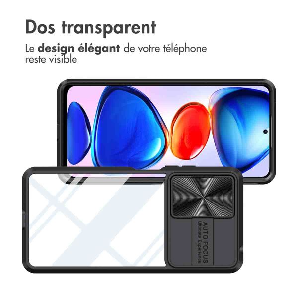 iMoshion Coque arrière Camslider Xiaomi Redmi Note 11 Pro - Noir