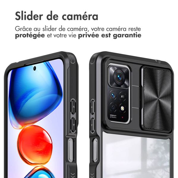 iMoshion Coque arrière Camslider Xiaomi Redmi Note 11 Pro - Noir