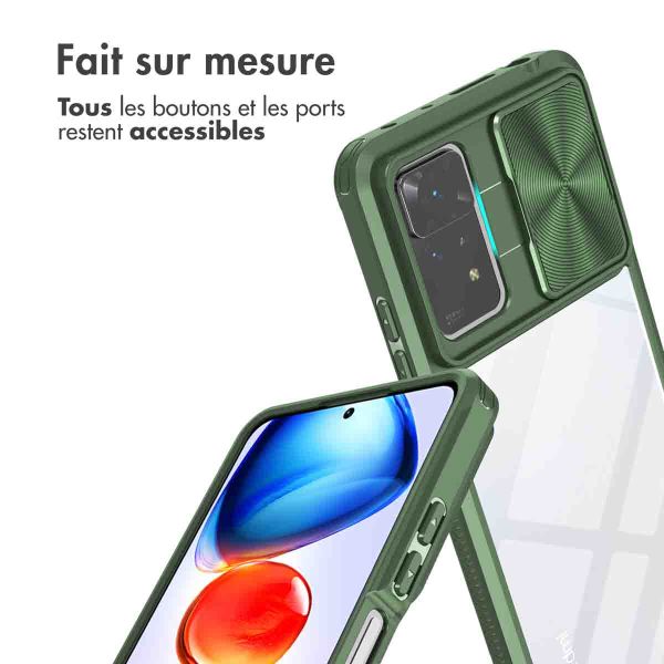 iMoshion Coque arrière Camslider Xiaomi Redmi Note 11 Pro - Vert foncé