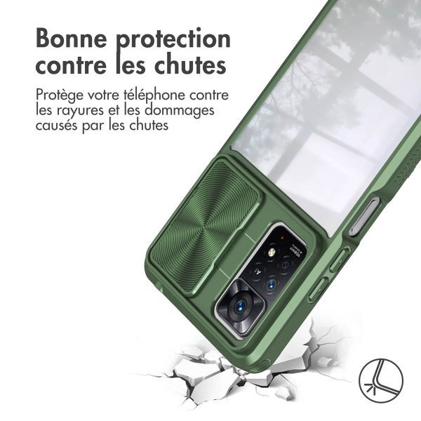 iMoshion Coque arrière Camslider Xiaomi Redmi Note 11 Pro - Vert foncé