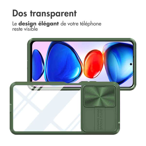 iMoshion Coque arrière Camslider Xiaomi Redmi Note 11 Pro - Vert foncé