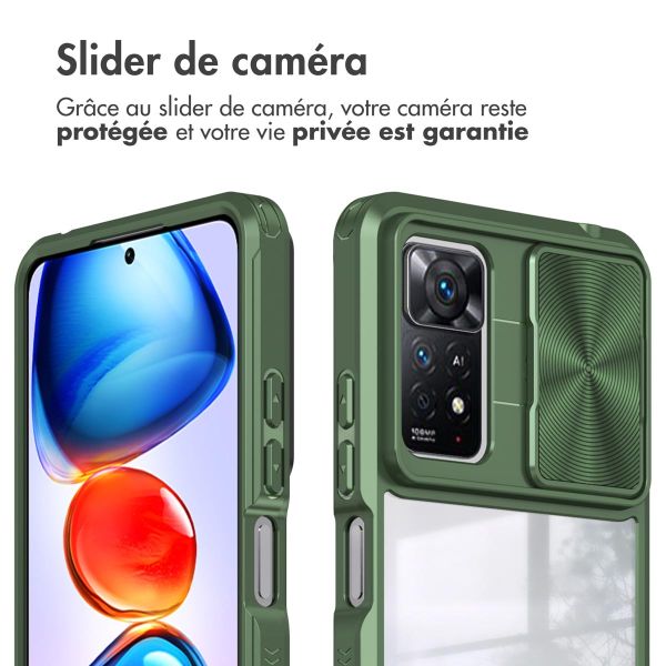 imoshion Coque arrière Camslider Xiaomi Redmi Note 11 Pro - Vert foncé