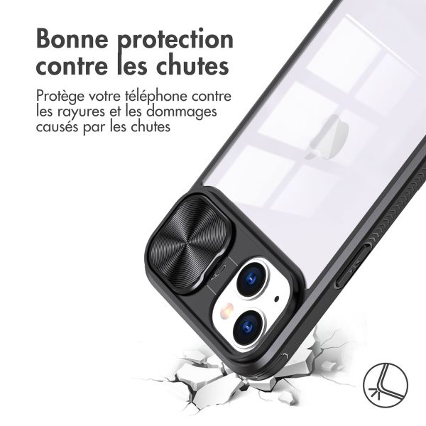 iMoshion Coque arrière Camslider iPhone 13 - Noir