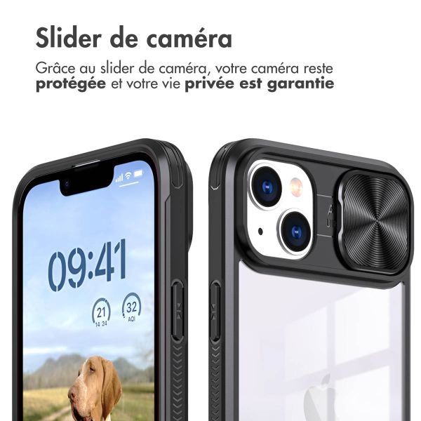 iMoshion Coque arrière Camslider iPhone 13 - Noir